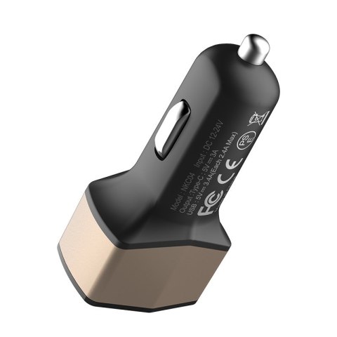 Nillkin Celerity Car Charger - Ładowarka samochodowa 2x USB + USB-C, 32W (Gold) Nillkin Celerity Car Charger - Ładowarka samochodowa 2x USB + USB-C, 32W (Gold)