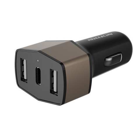 Nillkin Celerity Car Charger - Ładowarka samochodowa 2x USB + USB-C, 32W (Gold) Nillkin Celerity Car Charger - Ładowarka samochodowa 2x USB + USB-C, 32W (Gold)