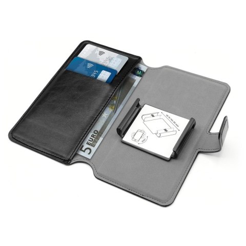 PURO Universal Wallet 360° - Uniwersalne etui obrotowe z kieszeniami na karty, rozmiar XL (czarny) PURO Universal Wallet 360° - Uniwersalne etui obrotowe z kieszeniami na karty, rozmiar XL (czarny)