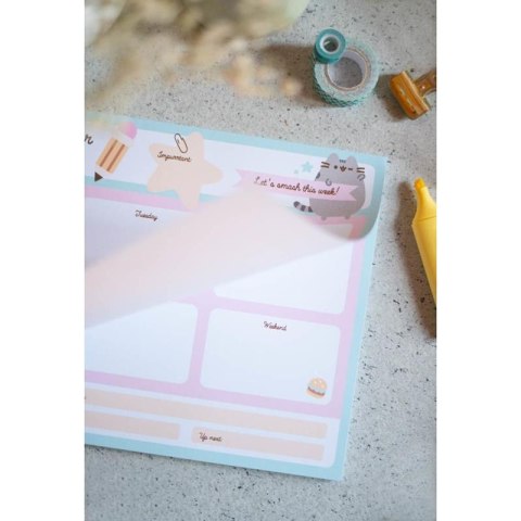 Pusheen - Planner tygodniowy z kolekcji Foodie 54 strony A4 Pusheen - Planner tygodniowy z kolekcji Foodie 54 strony A4