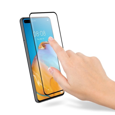 Crong 3D Armour Glass - Szkło hartowane 9H na cały ekran Huawei P40 + ramka instalacyjna Crong 3D Armour Glass - Szkło hartowane 9H na cały ekran Huawei P40 + ramka instalacyjna