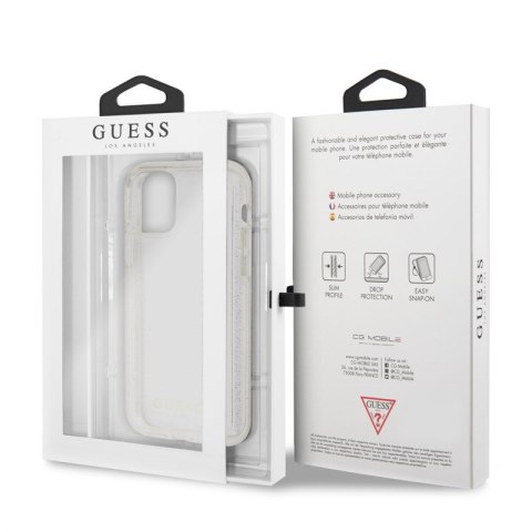 Guess Glitter Case - Etui iPhone 11 Pro (Silver) Guess Glitter Case - Etui iPhone 11 Pro (Silver)
