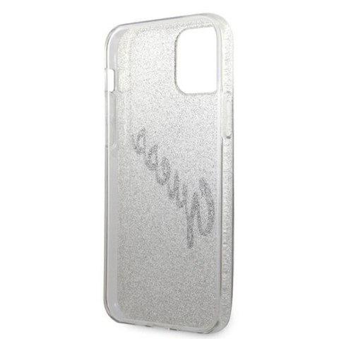 Guess Glitter Gradient Script - Etui iPhone 12 Pro Max (złoty) Guess Glitter Gradient Script - Etui iPhone 12 Pro Max (złoty)