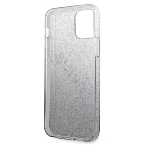 Guess Glitter Gradient Script - Etui iPhone 12 / iPhone 12 Pro (czarny) Guess Glitter Gradient Script - Etui iPhone 12 / iPhone 12 Pro (czarny)