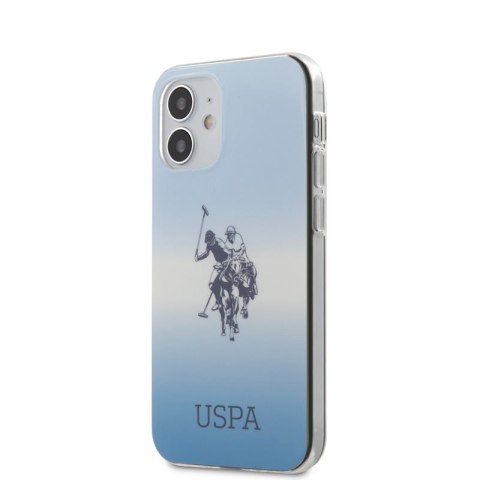US Polo Assn Dh & Logo Gradient - Etui iPhone 12 Mini (niebieski) US Polo Assn Dh & Logo Gradient - Etui iPhone 12 Mini (niebieski)