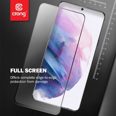 Crong 7D Nano Flexible Glass - Niepękające szkło hybrydowe 9H na cały ekran Samsung Galaxy S21 Crong 7D Nano Flexible Glass - Niepękające szkło hybrydowe 9H na cały ekran Samsung Galaxy S21