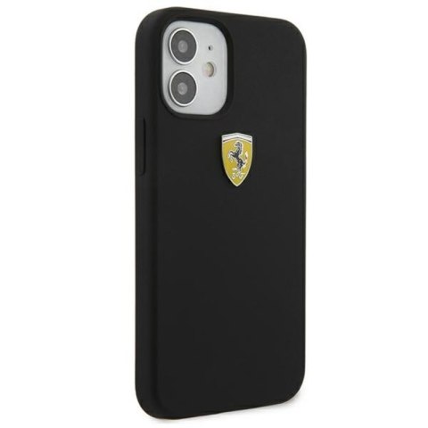 Ferrari On Track Silicone - Etui iPhone 12 mini (czarny) Ferrari On Track Silicone - Etui iPhone 12 mini (czarny)
