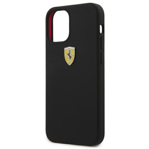 Ferrari On Track Silicone - Etui iPhone 12 mini (czarny) Ferrari On Track Silicone - Etui iPhone 12 mini (czarny)