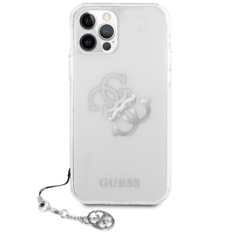 Guess 4G Big Logo Charm - Etui iPhone 12 Pro Max (srebrny charms) Guess 4G Big Logo Charm - Etui iPhone 12 Pro Max (srebrny charms)