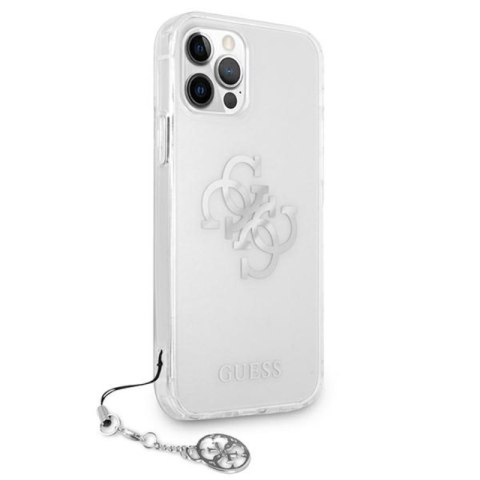 Guess 4G Big Logo Charm - Etui iPhone 12 Pro Max (srebrny charms) Guess 4G Big Logo Charm - Etui iPhone 12 Pro Max (srebrny charms)