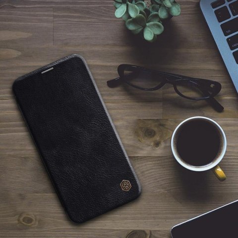 Nillkin Qin Leather Case - Etui Apple iPhone 12 Pro Max (Blue) Nillkin Qin Leather Case - Etui Apple iPhone 12 Pro Max (Blue)
