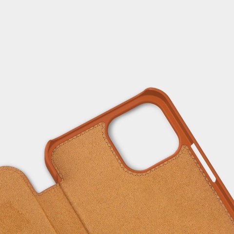 Nillkin Qin Leather Case - Etui Apple iPhone 12 Pro Max (Brown) Nillkin Qin Leather Case - Etui Apple iPhone 12 Pro Max (Brown)