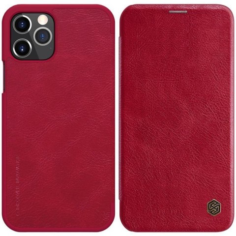 Nillkin Qin Leather Case - Etui Apple iPhone 12 Pro Max (Red) Nillkin Qin Leather Case - Etui Apple iPhone 12 Pro Max (Red)
