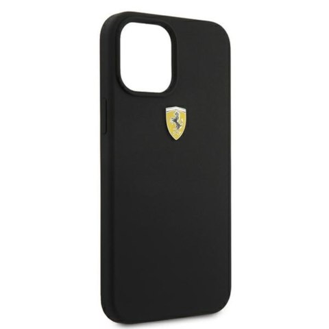 Ferrari On Track Silicone - Etui iPhone 12 Pro Max (czarny) Ferrari On Track Silicone - Etui iPhone 12 Pro Max (czarny)