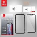 Crong Anti-Bacterial 3D Armour Glass - Szkło hartowane 9H na cały ekran iPhone 14 / iPhone 13 / iPhone 13 Pro + ramka instalacyj