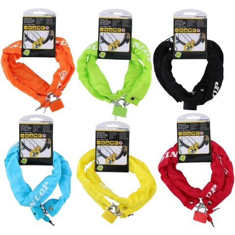 Dunlop - Antykradzieżowe zapięcie rowerowe 90 cm (Czerwony) Dunlop - Antykradzieżowe zapięcie rowerowe 90 cm (Czerwony)