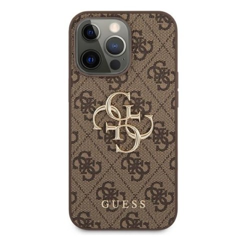 Guess 4G Big Metal Logo - Etui iPhone 13 Pro (brązowy) Guess 4G Big Metal Logo - Etui iPhone 13 Pro (brązowy)