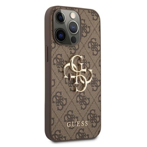 Guess 4G Big Metal Logo - Etui iPhone 13 Pro (brązowy) Guess 4G Big Metal Logo - Etui iPhone 13 Pro (brązowy)