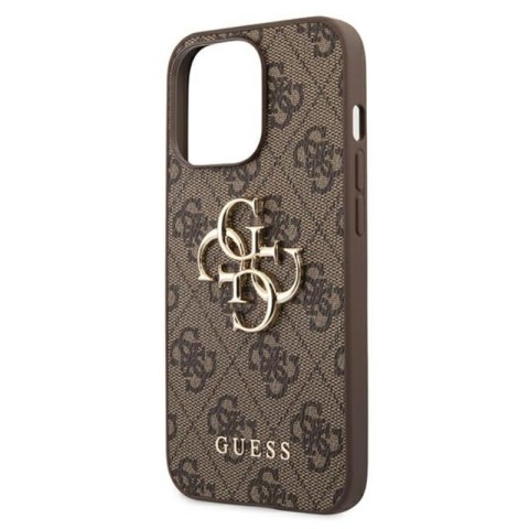 Guess 4G Big Metal Logo - Etui iPhone 13 Pro (brązowy) Guess 4G Big Metal Logo - Etui iPhone 13 Pro (brązowy)