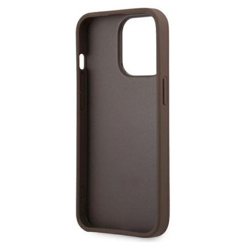 Guess 4G Big Metal Logo - Etui iPhone 13 Pro (brązowy) Guess 4G Big Metal Logo - Etui iPhone 13 Pro (brązowy)