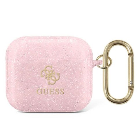 Guess 4G Glitter - Etui Airpods 3 (różowy) Guess 4G Glitter - Etui Airpods 3 (różowy)
