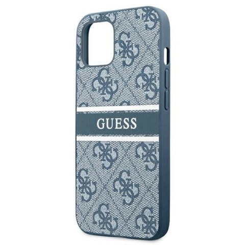 Guess 4G Printed Stripe - Etui iPhone 13 Mini (niebieski) Guess 4G Printed Stripe - Etui iPhone 13 Mini (niebieski)