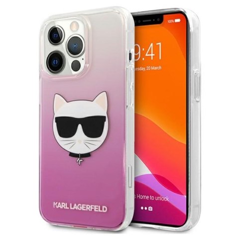 Karl Lagerfeld Choupette Head - Etui iPhone 13 Pro Max (różowy) Karl Lagerfeld Choupette Head - Etui iPhone 13 Pro Max (różowy)