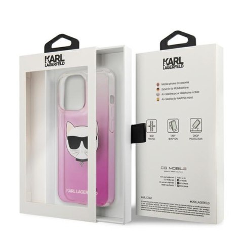 Karl Lagerfeld Choupette Head - Etui iPhone 13 Pro Max (różowy) Karl Lagerfeld Choupette Head - Etui iPhone 13 Pro Max (różowy)