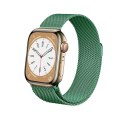 Crong Milano Steel - Pasek ze stali nierdzewnej do Apple Watch 42/44/45/49 mm (zielony)