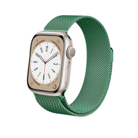 Crong Milano Steel - Pasek ze stali nierdzewnej do Apple Watch 42/44/45/49 mm (zielony) Crong Milano Steel - Pasek ze stali nierdzewnej do Apple Watch 42/44/45/49 mm (zielony)