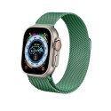 Crong Milano Steel - Pasek ze stali nierdzewnej do Apple Watch 42/44/45/49 mm (zielony)