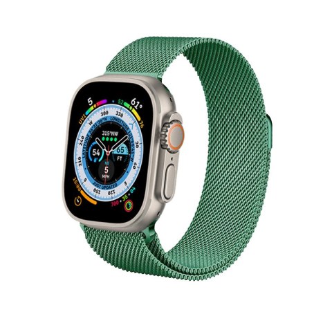Crong Milano Steel - Pasek ze stali nierdzewnej do Apple Watch 42/44/45/49 mm (zielony) Crong Milano Steel - Pasek ze stali nierdzewnej do Apple Watch 42/44/45/49 mm (zielony)