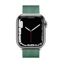Crong Milano Steel - Pasek ze stali nierdzewnej do Apple Watch 42/44/45/49 mm (zielony)
