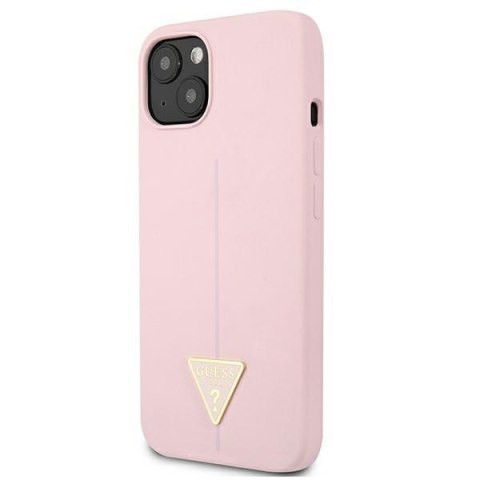 Guess Silicone Triangle Logo - Etui iPhone 13 mini (liliowy) Guess Silicone Triangle Logo - Etui iPhone 13 mini (liliowy)