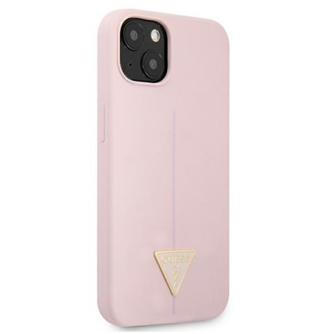 Guess Silicone Triangle Logo - Etui iPhone 13 mini (liliowy) Guess Silicone Triangle Logo - Etui iPhone 13 mini (liliowy)
