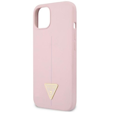 Guess Silicone Triangle Logo - Etui iPhone 13 mini (liliowy) Guess Silicone Triangle Logo - Etui iPhone 13 mini (liliowy)