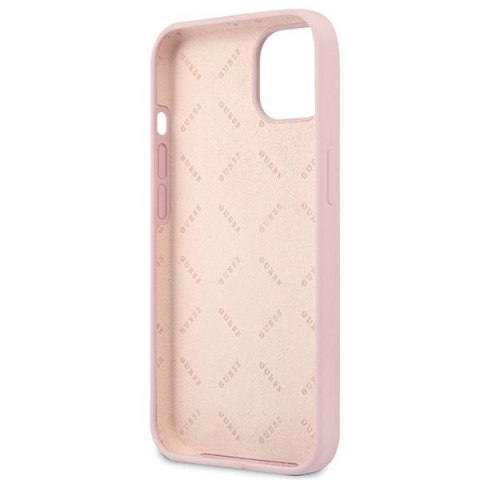 Guess Silicone Triangle Logo - Etui iPhone 13 mini (liliowy) Guess Silicone Triangle Logo - Etui iPhone 13 mini (liliowy)