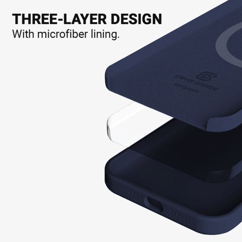 Crong Color Cover Magnetic - Etui iPhone 13 Pro Max MagSafe (granatowy) Crong Color Cover Magnetic - Etui iPhone 13 Pro Max MagSafe (granatowy)