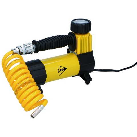Dunlop - kompresor 12 V 100 Psi, zestaw z wężem i końcówkami Dunlop - kompresor 12 V 100 Psi, zestaw z wężem i końcówkami