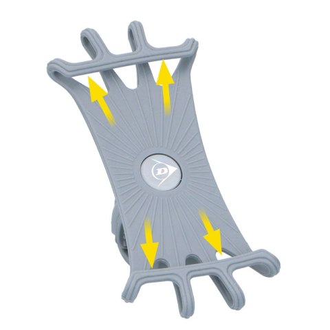 Dunlop - uchwyt rowerowy do telefonu 10-15 cm obrotowy (szary) Dunlop - uchwyt rowerowy do telefonu 10-15 cm obrotowy (szary)
