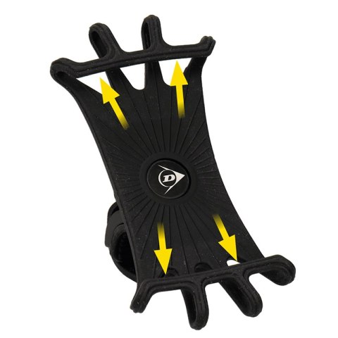 Dunlop - uchwyt rowerowy do telefonu 10-15 cm obrotowy (szary) Dunlop - uchwyt rowerowy do telefonu 10-15 cm obrotowy (szary)