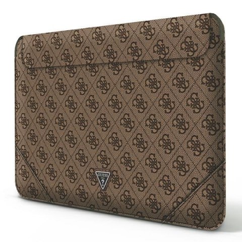 Guess 4G Uptown Triangle Logo Sleeve - Etui na notebooka 16" (brązowy) Guess 4G Uptown Triangle Logo Sleeve - Etui na notebooka 16" (brązowy)