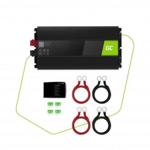 Green Cell - Przetwornica napięcia Inwerter 24V na 230V 1500W/3000W Modyfikowana sinusoida Green Cell - Przetwornica napięcia Inwerter 24V na 230V 1500W/3000W Modyfikowana sinusoida