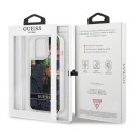 Guess Liquid Glitter Flower - Etui iPhone 13 Pro (niebieski)