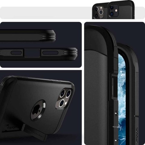 Spigen Tough Armor - Etui do iPhone 12 / iPhone 12 Pro (Czarny) Spigen Tough Armor - Etui do iPhone 12 / iPhone 12 Pro (Czarny)