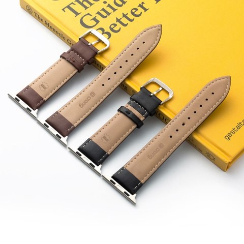 Crong Noble Band - Pasek z naturalnej skóry do Apple Watch 38/40/41 mm (Espresso) Crong Noble Band - Pasek z naturalnej skóry do Apple Watch 38/40/41 mm (Espresso)