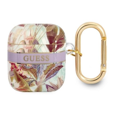 Guess Flower - Etui Airpods 1/2 gen (Purple) Guess Flower - Etui Airpods 1/2 gen (Purple)