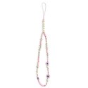 Guess Phone Strap Beads Shell - Zawieszka do telefonu 25 cm (Pink)