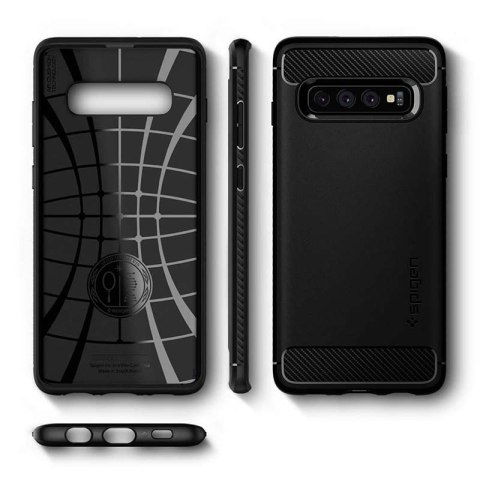 Spigen Rugged Armor - Etui do Samsung Galaxy S10 (Czarny) Spigen Rugged Armor - Etui do Samsung Galaxy S10 (Czarny)