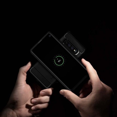Spigen Rugged Armor - Etui do Samsung Galaxy S10 (Czarny) Spigen Rugged Armor - Etui do Samsung Galaxy S10 (Czarny)